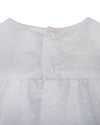 White Swiss Dot Baby Diaper Set