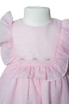 Swiss Dot Pink Baby Girl Dress