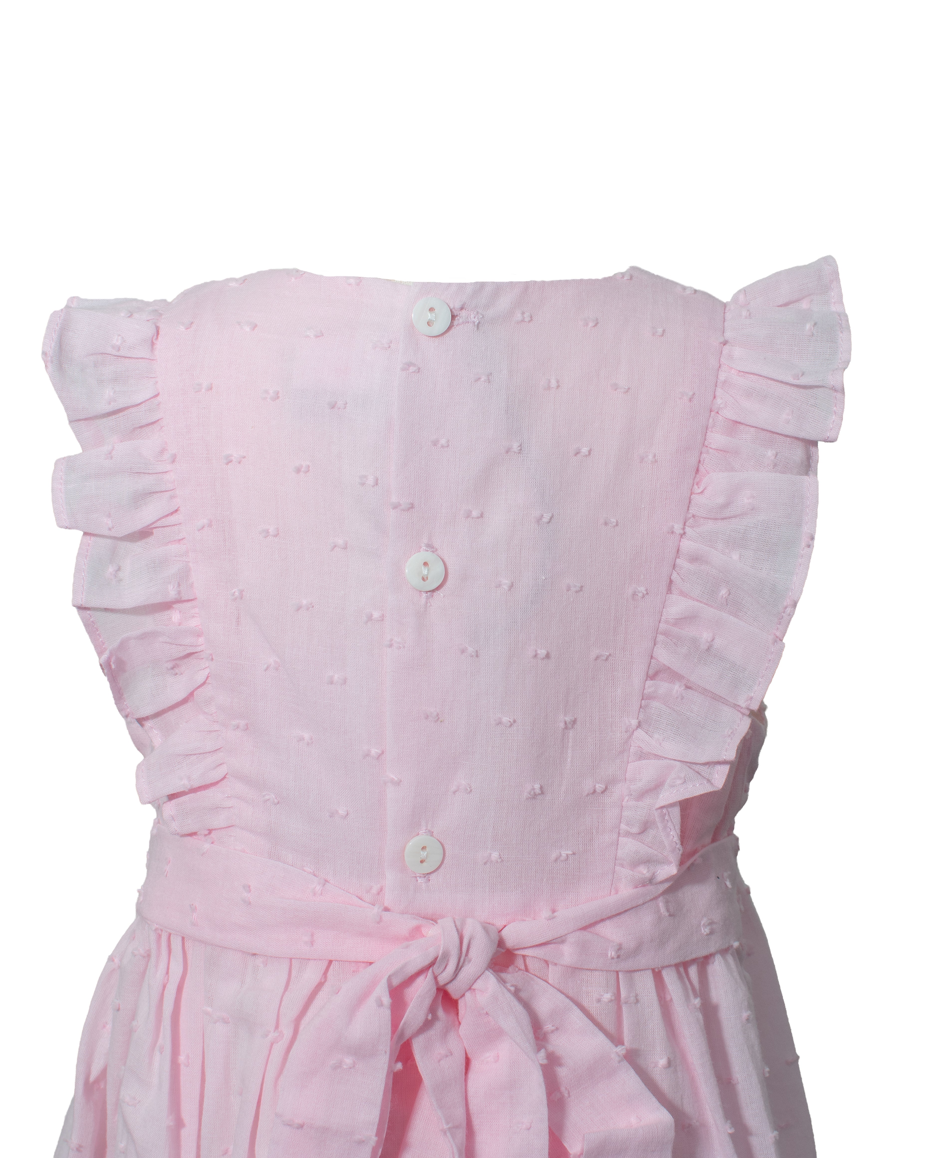 Swiss Dot Pink Toddler Girl Dress