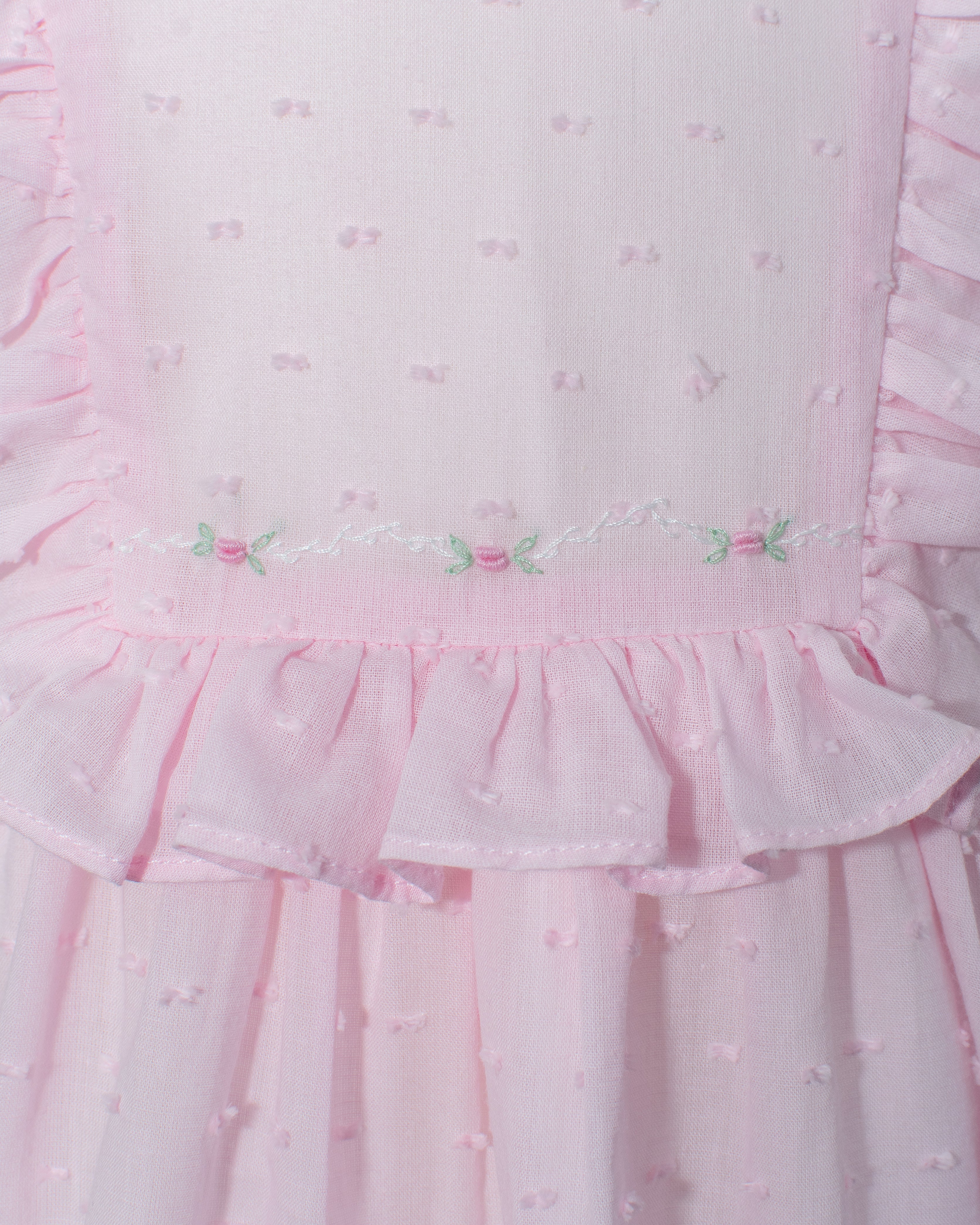 Swiss Dot Pink Toddler Girl Dress