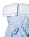Smocked Sail Boats Blue Sleeveless Toddler Girl Dress