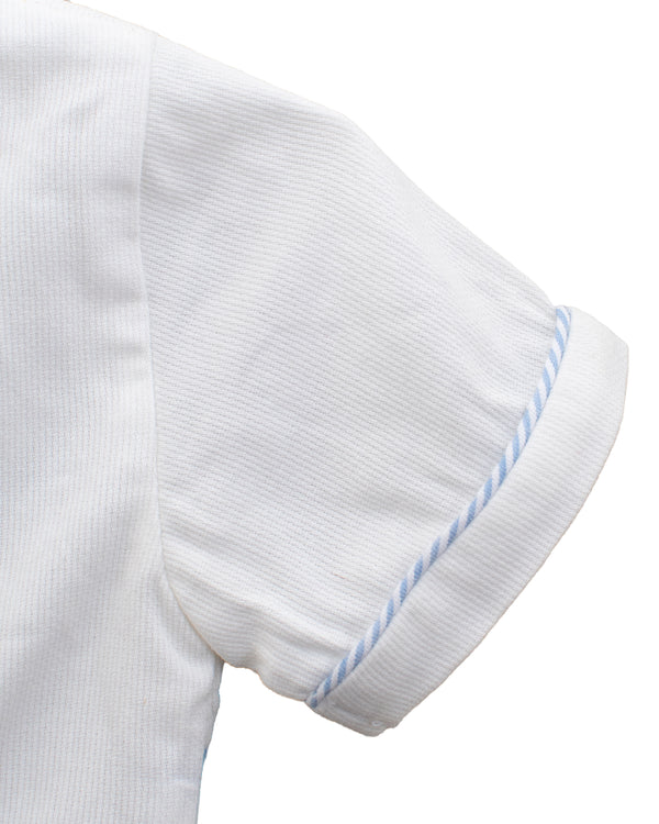 Smocked Sail Boats Bobby Suit