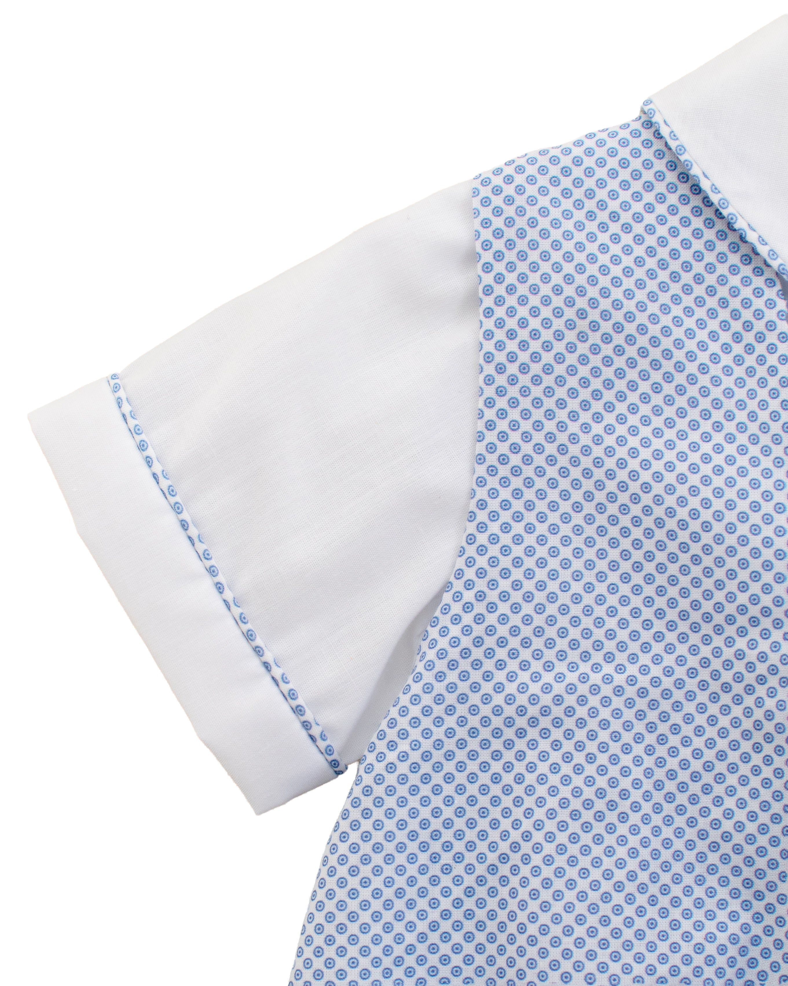 2pc Check Baby Boy Bubble Romper