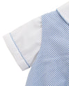 2pc Check Baby Boy Bubble Romper