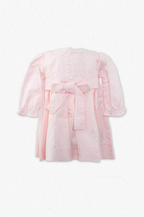 31047-Light Pink Baby Girl Long Sleeve Dress