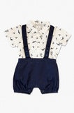 Wholesale Shark Shirt and Suspenders Bobby Suit