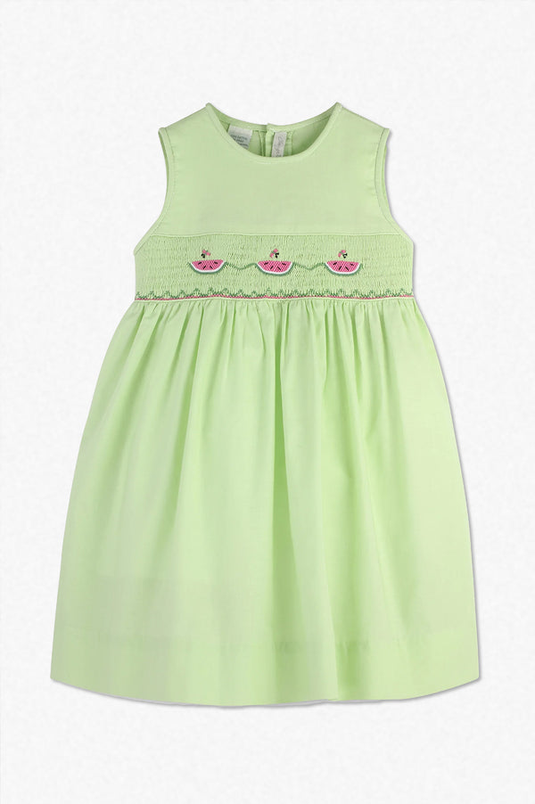 43025T-Watermelon Sleeveless Toddler Dress