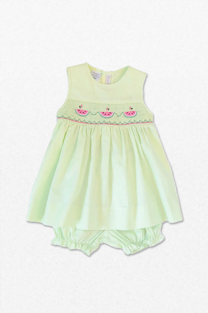 Watermelon Sleeveless Dress with Bloomers (Newborn & Infant)