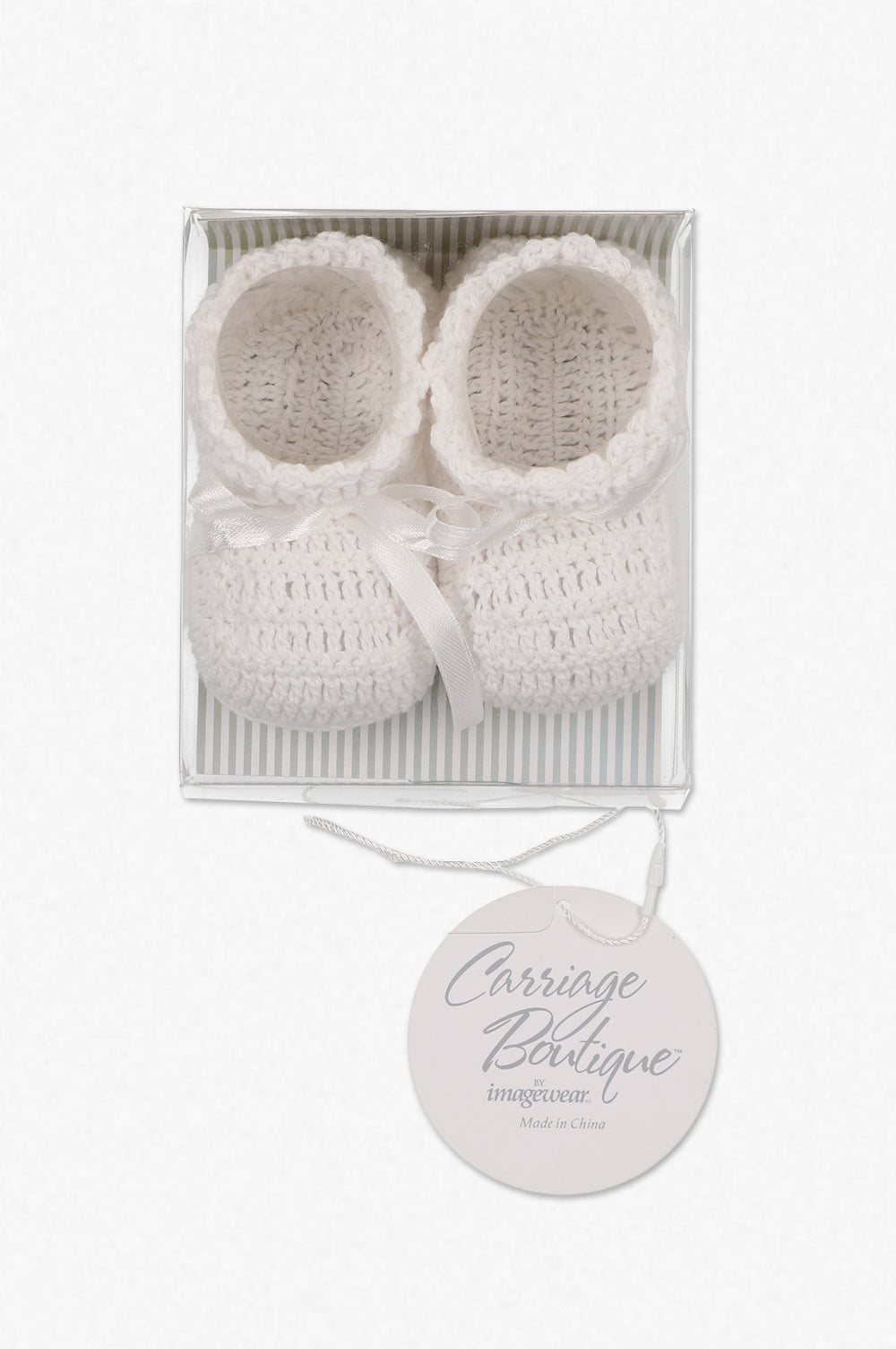 Crochet Baby Shoes with Cross