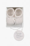 Crochet Baby Shoes with Cross
