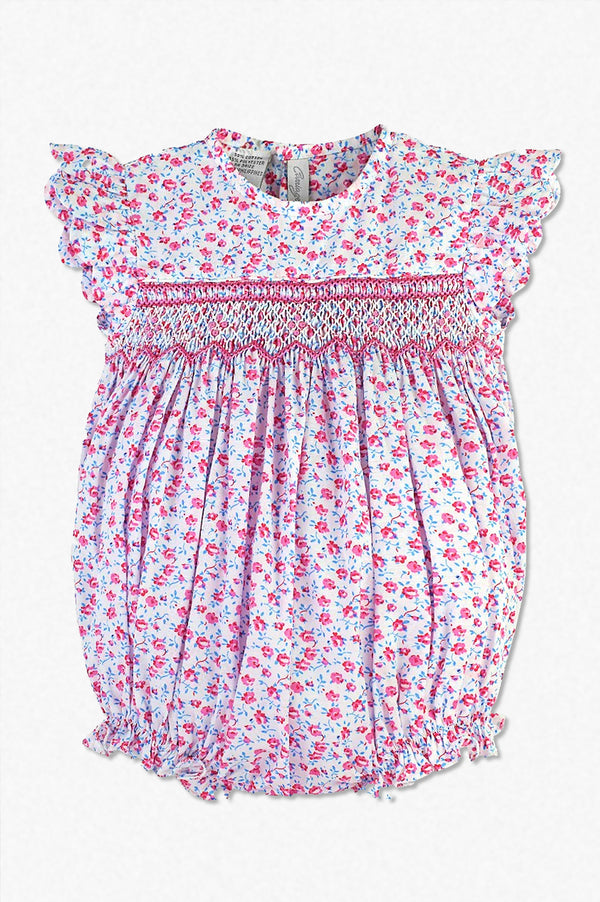 90000-Rose Floral Print Baby Girl Bubble