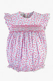 Wholesale Rose Floral Print Baby Girl Bubble