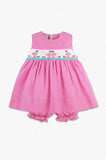 Wholesale Smocked Flamingos Baby Girl Dress