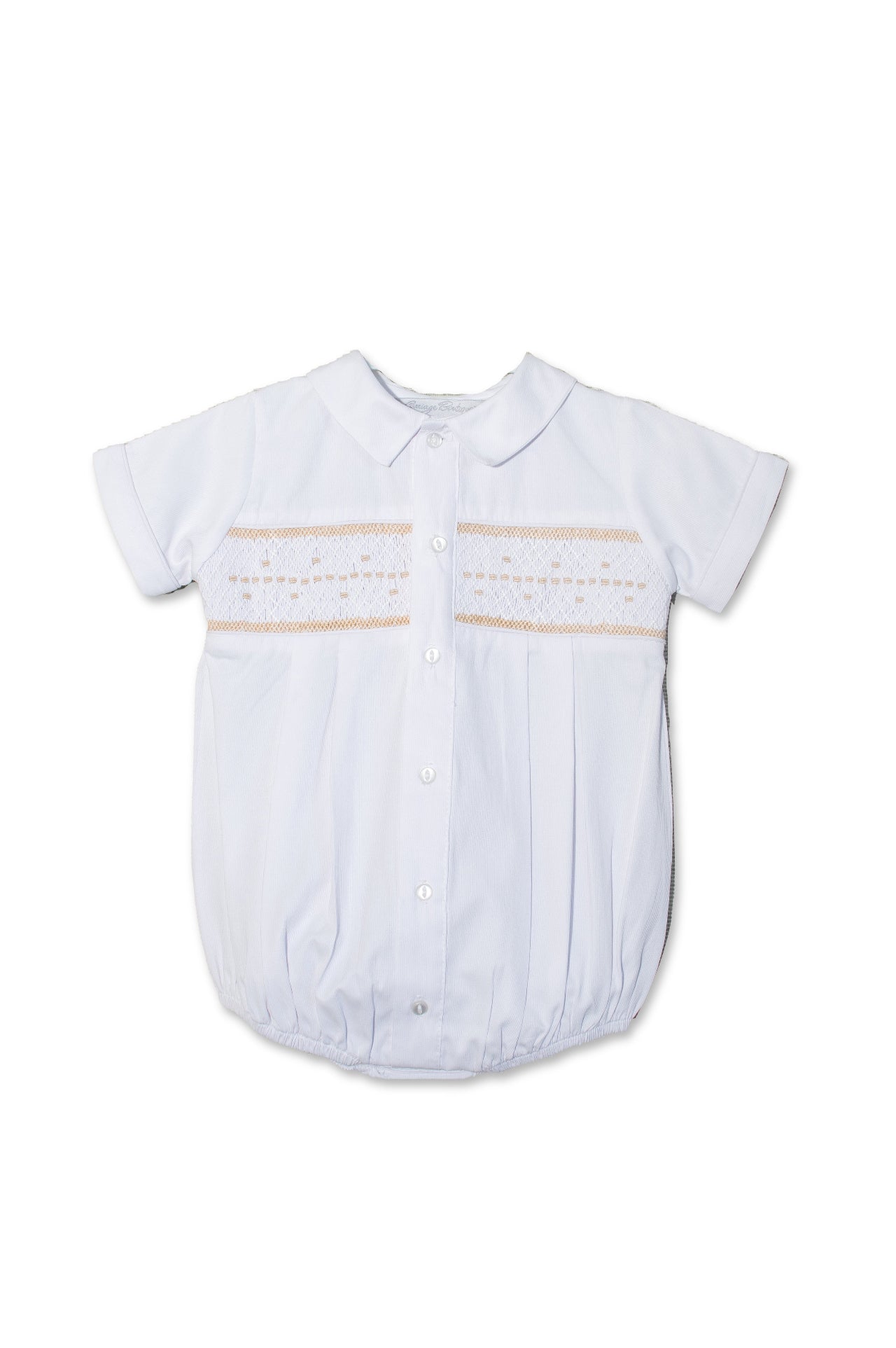 Christening Baby Boy Bubble with Bonnet 2