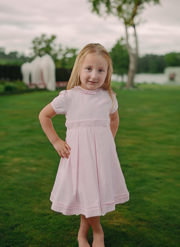 20097T-Classy Pique Toddler Girl Dress