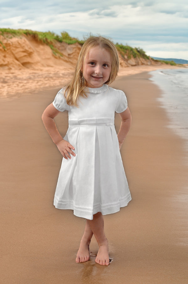 20096T-Classy Pique Toddler Girl Dress