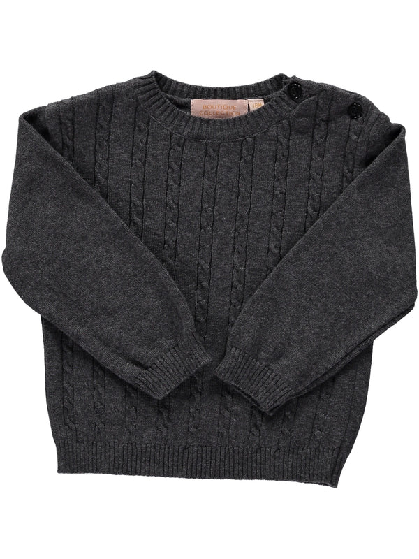 Pullover Heathered Charcoal Toddler & Youth Sweater