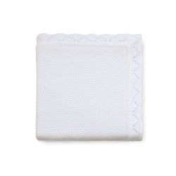Scallop Knit Baby Blanket