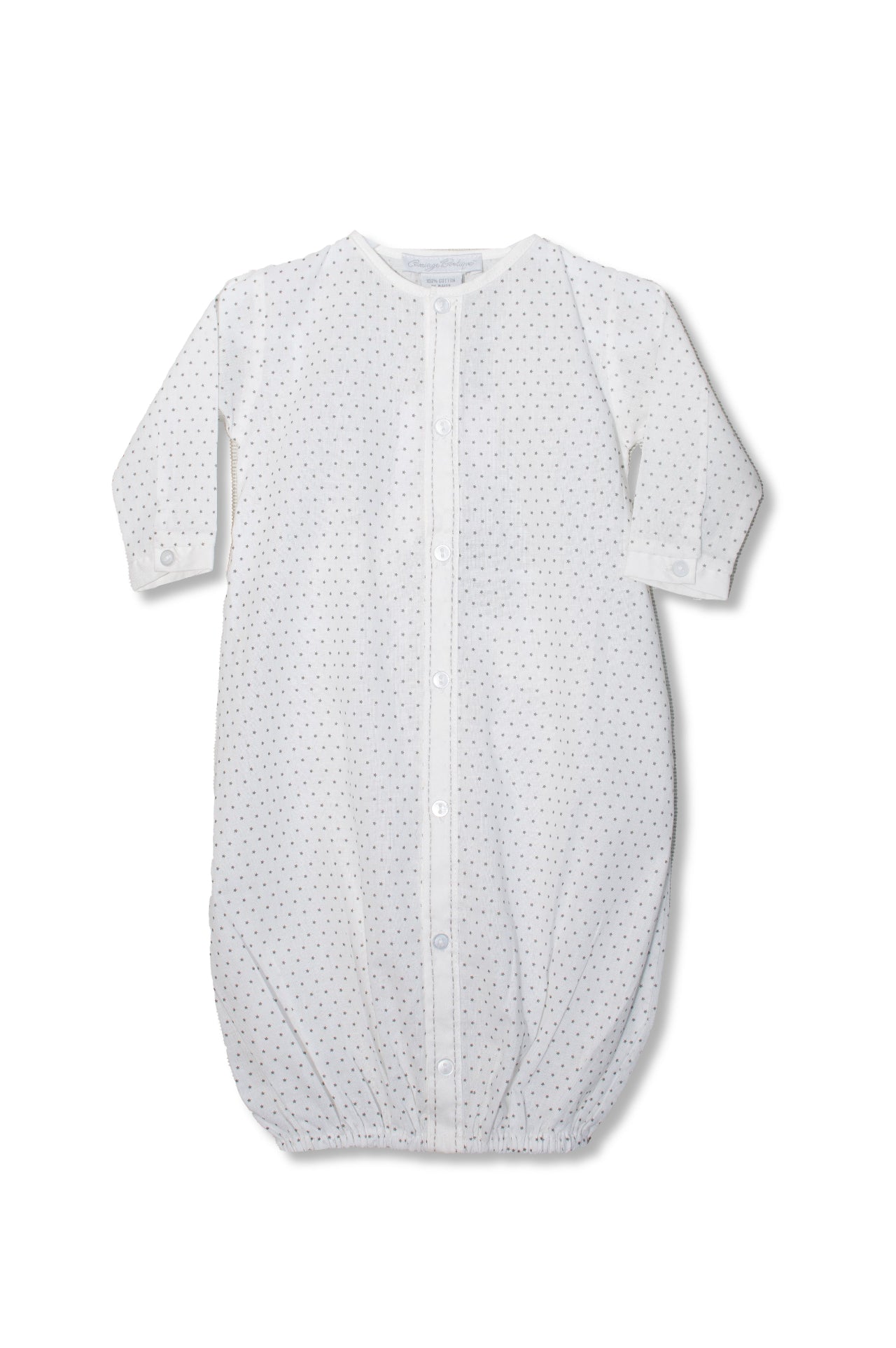 Star Day Newborn Baby Gown with Bonnet