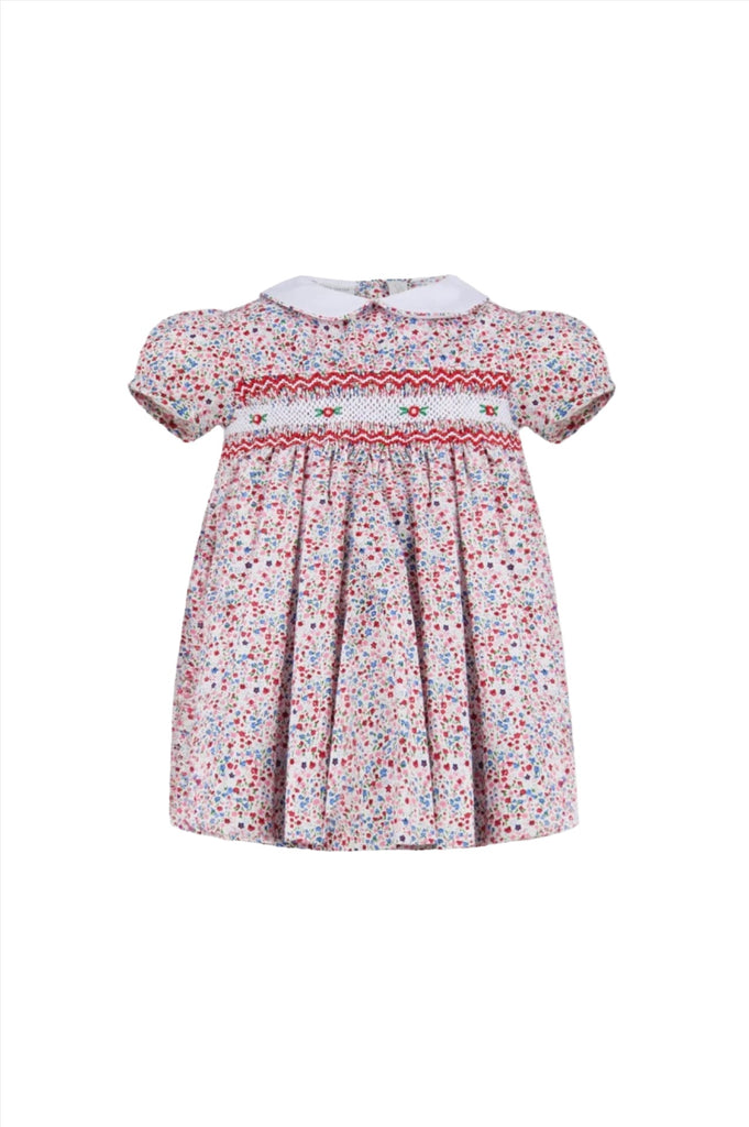 Baby Girl Rose Knit Long Sleeve Dress (Newborn & Infant)