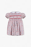 Baby Girl Rose Floral Knit Short Sleeve Baby Girl Dress - Carriage Boutique