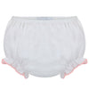 Wholesale Baby Girl Ruffle Panty Diaper Cover 2 - Pink Trim