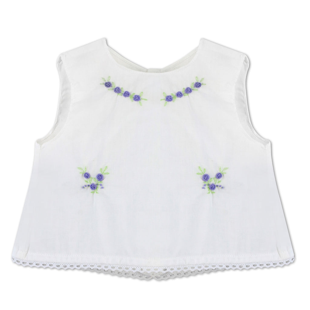 Baby Girl Sleeveless Shirt Two-Piece Diaper Set 2