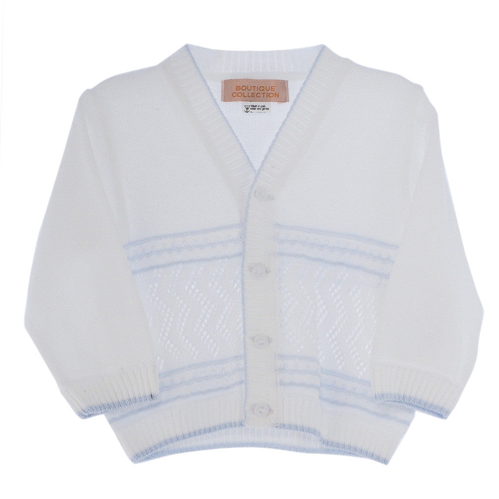 Carriage Boutique Baby Boy Pointelle Sweater