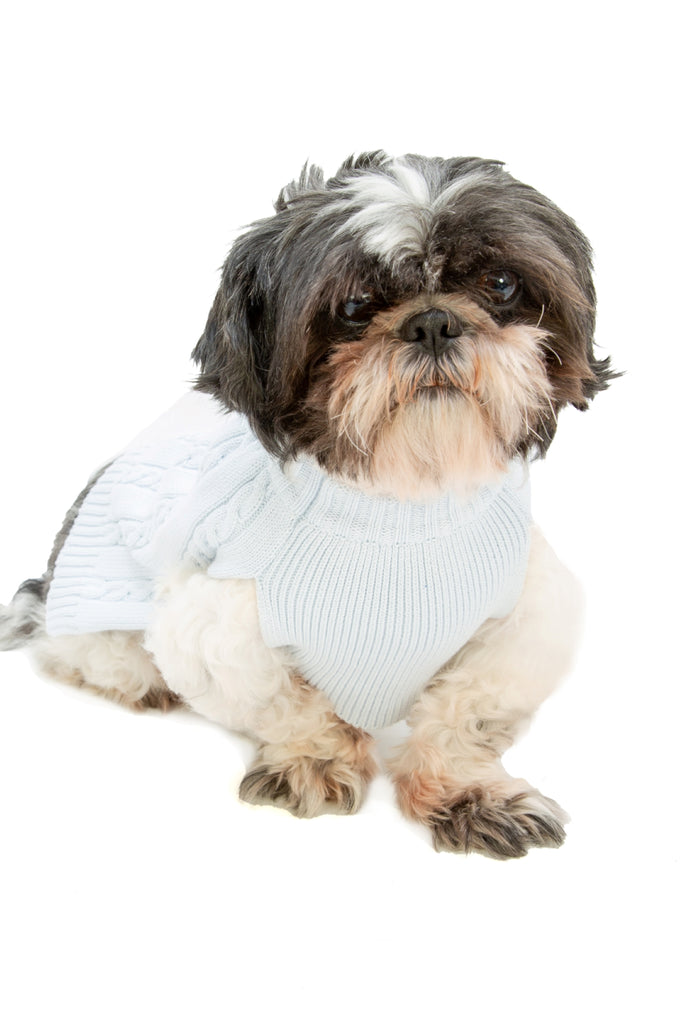 Imagewear Dog Blue Cable Sweater