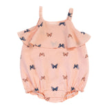 Carriage Boutique Butterfly Pink Baby Girl Bubble Romper