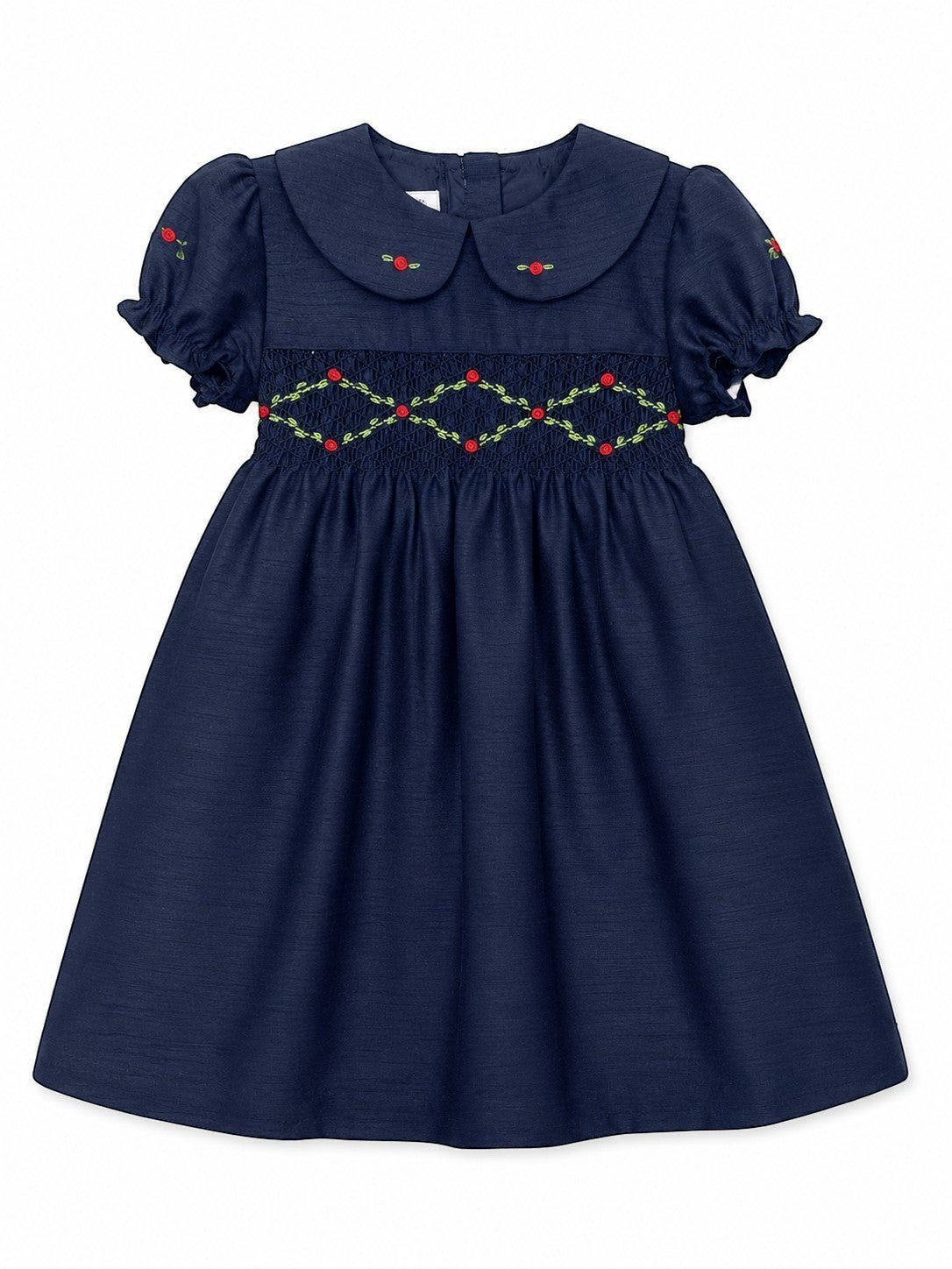 30047-Navy Party Dress for Toddler Girl