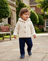 8190-Sherpa-Lined Hooded Jacket Off White