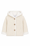 8190-Sherpa-Lined Hooded Jacket Off White