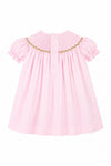 20243T-Smocked Christmas Trees Bishop Toddler Girl Dress
