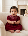 41041-Corduroy Bishop Short Sleeve Baby Dress