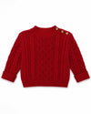 20274-Red Infant & Toddler Knit Pullover Sweater Fisherman