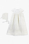 Christening & Baptism Baby Girl  Lace Gown with Bonnet - Imagewear