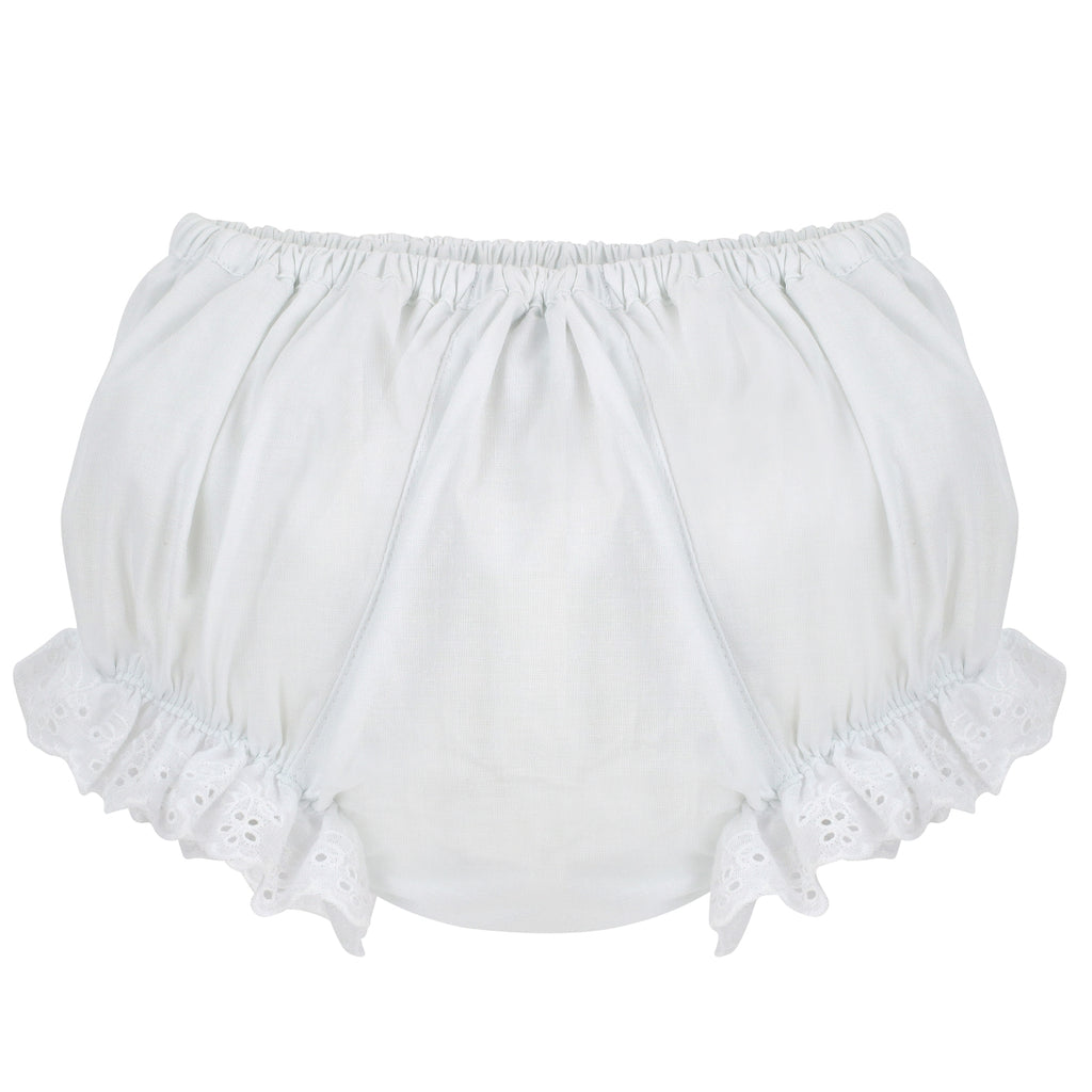 Wholesale Cotton Panty Diaper Cover - Ruffled White Eyelet 2 - Imagewear