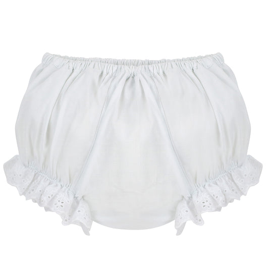 Wholesale Cotton Panty Diaper Covers Ruffled White Eyelet
