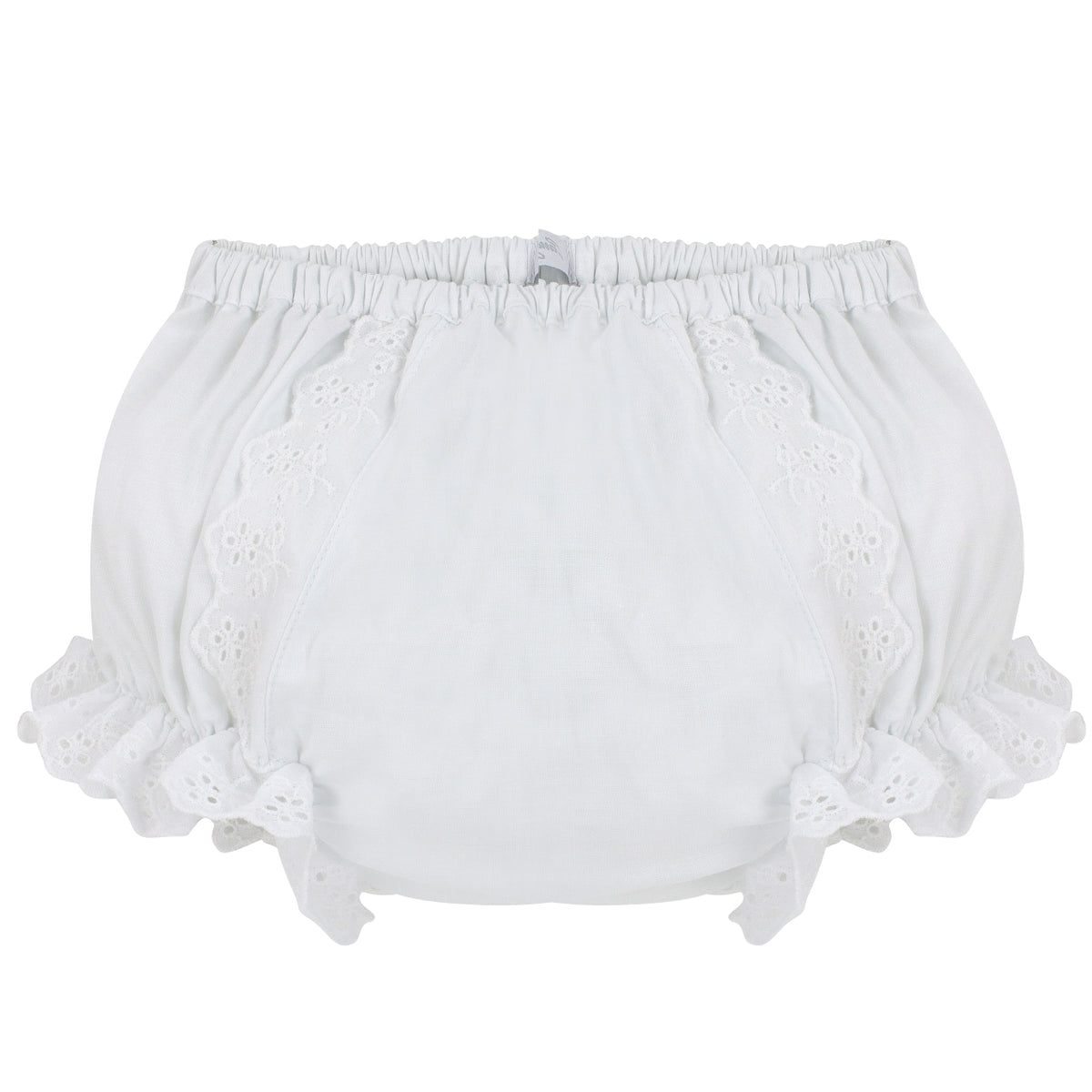 Wholesale Cotton Panty Diaper Covers Ruffled White Eyelet