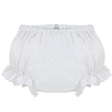 Wholesale Cotton Panty Diaper Cover - Ruffled White Eyelet - Imagewear