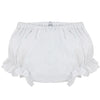 Wholesale Cotton Panty Diaper Cover - Ruffled White Eyelet - Imagewear