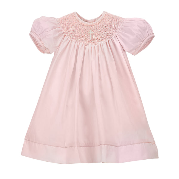 pink dress christening Elegant Baby Girls Pink Sequin Pattern Evening Dress Toddler Christening Dresses