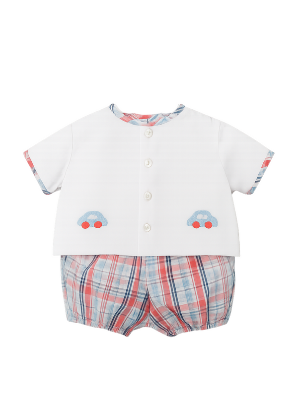 Heritage Car Bloomer Baby Boy Diaper Set