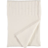 Imagewear Knit Elegant White Baby Blanket