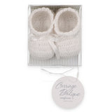 Crochet Baby Shoes with Cross