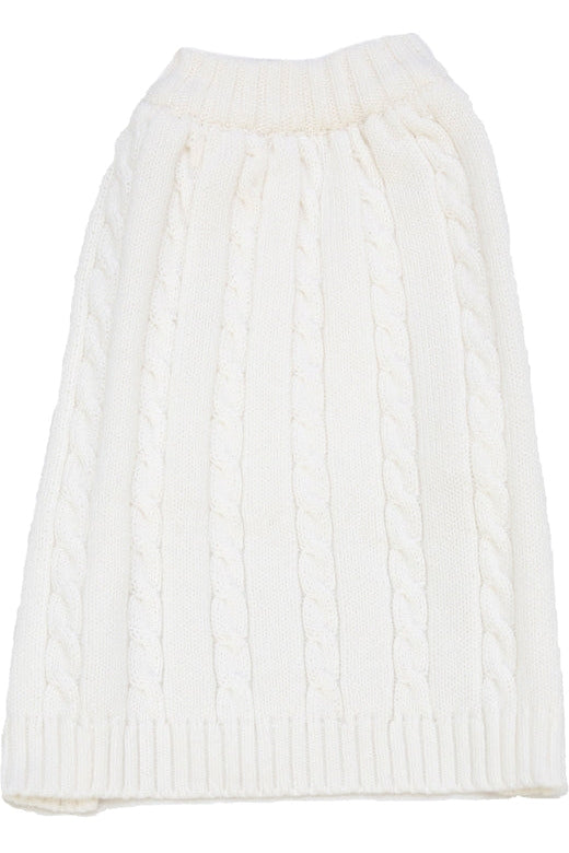 Julius Berger Matching Dog Sweater White 2 - Imagewear