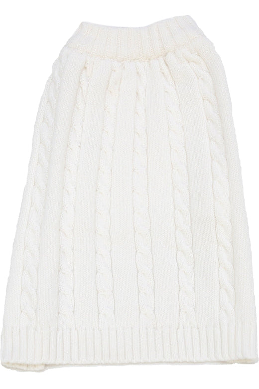 Julius Berger Matching Dog Sweater White 2 - Imagewear