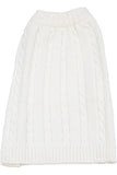 Julius Berger Matching Dog Sweater White 2 - Imagewear