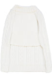 Julius Berger Matching Dog Sweater White 3 - Imagewear